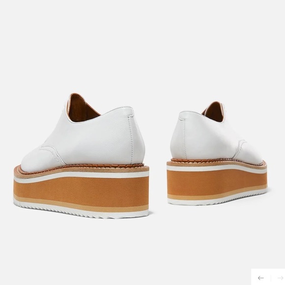 Clergerie Paris BROOK derbies, white lambskin NWOT - Picture 3 of 13